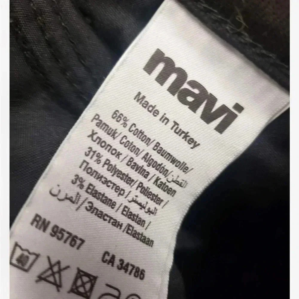 Mavi Kendra High Rise Straight Leg Black Jeans  Size 26 - Picture 11 of 12
